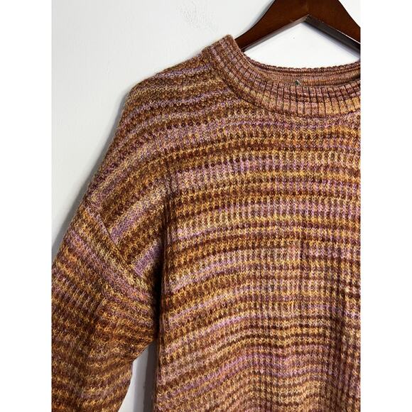 Everlane The Alpaca Crew Neck Sweater Wool Blend Red Tonal Size Large MSRP $118 - Picture 2 of 6